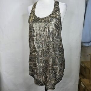 Isabel Marant x H&M silk Metallic studded racer back Tank top